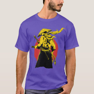 Lone Samurai kallas också Ronin i Gult Red och T Shirt