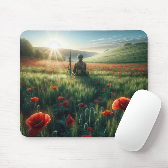 Lone Soldier i Poppy Fält Musmatta (Med mus)