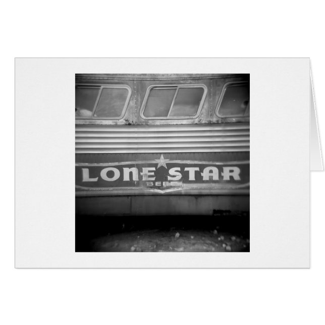 Lone Star Beer Cards Hälsningskort (Framsidan Horizontal)