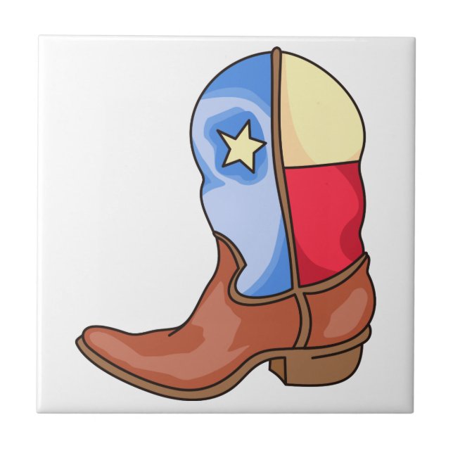 Lone Star Boot Kakelplatta (Framsidan)