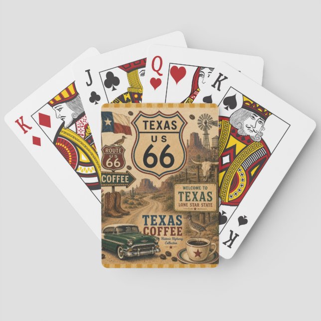 Lone Star Highway 66 Longhornspel Casinokort (Baksidan)