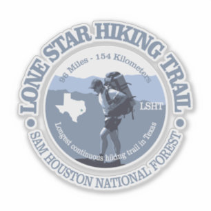 Lone Star Hiking Trail (BG) Klistermärken
