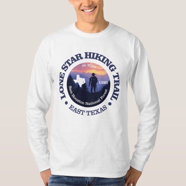 Lone Star Hiking Trail (rd2) T Shirt (Framsida)