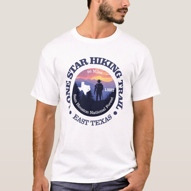 Lone Star Hiking Trail (rd2) T Shirt (Framsida)