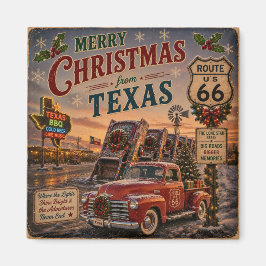 Lone Star julvägs souvenir Magnet