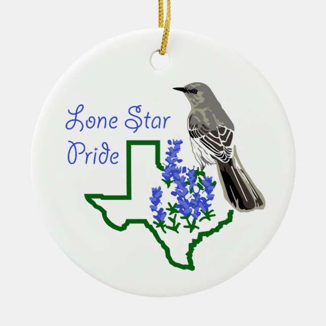 Lone Star-Pride Julgransprydnad Keramik (Framsidan)