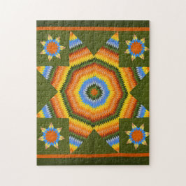 Lone Star quilt Pussel