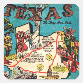 Lone Star State Fyrkantigt Klistermärke