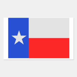 Lone Star Texas Flagga Rektangulärt Klistermärke