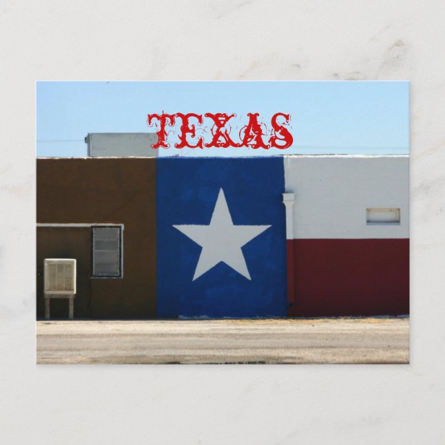 Lone Star, Texas vykort (Framsida)