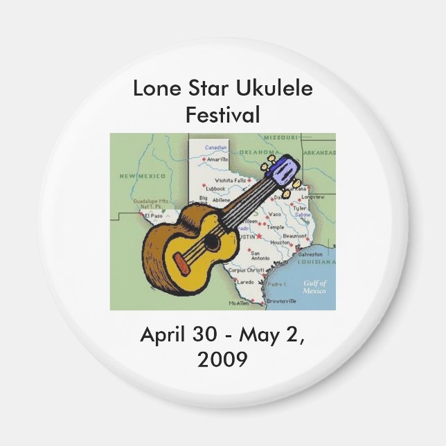 Lone Star Ukulele Festival Magnet (Framsidan)