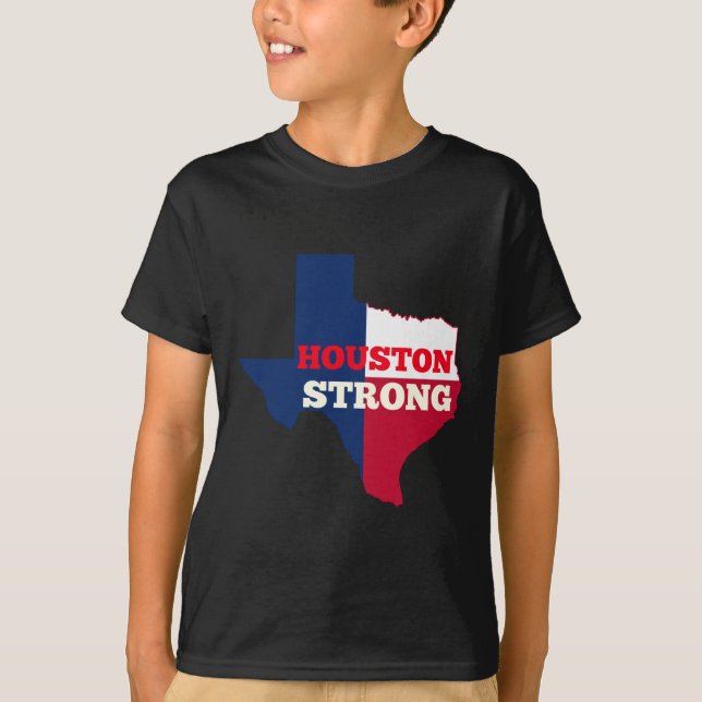 Lone stjärna "starka Houston ", Tee Shirt (Framsida)