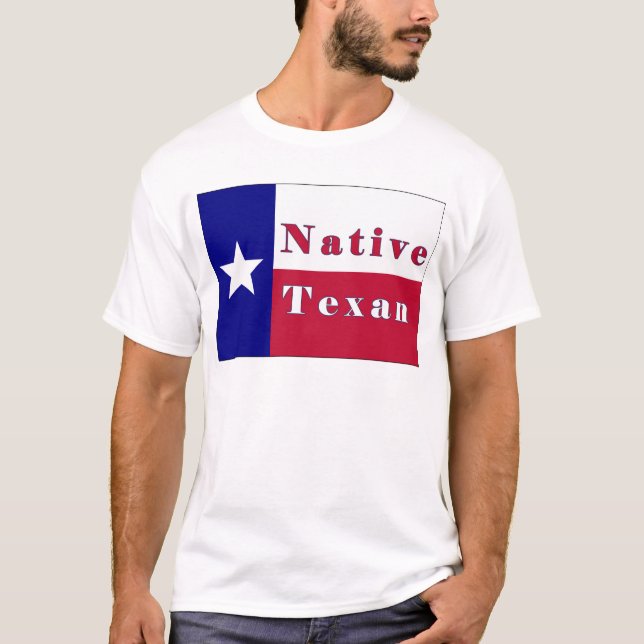 Lone stjärnaflagga för infödd Texan Tröja (Framsida)