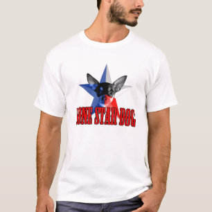 Lone stjärnahund tee shirt