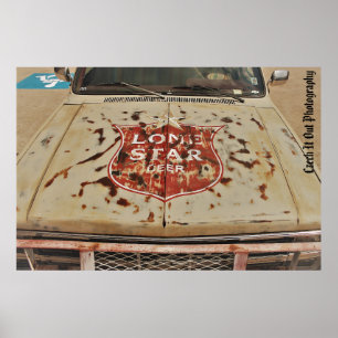 Lone stjärnaöl Chevy Poster