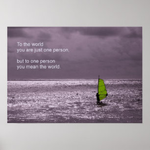 Lone surfare - vänskap poster