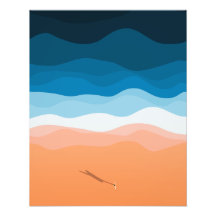 Lone Surfer | Illustration av luftfartyg