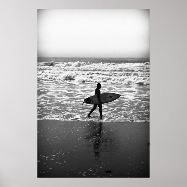 Lone Surfer och Sea Poster (Framsidan)