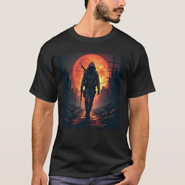 Lone Survivor Post-Apocalypse Tee (Framsida)