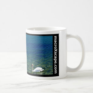 lone svan i blåtthav kaffemugg