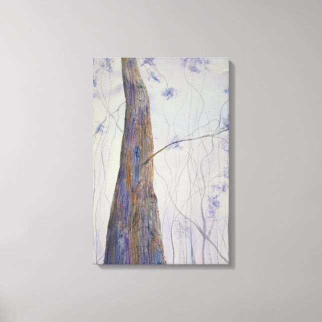 Lone Timber Watercolor Canvastryck (Framsida)