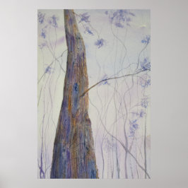 Lone Timber Watercolor Poster