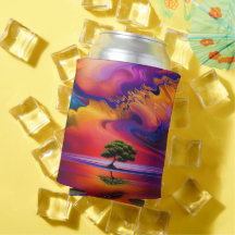 Lone Träd i Vatten, färglöst himmel Personalize