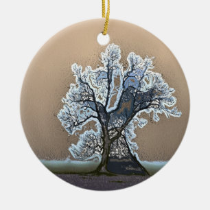 LONE TRÄD JULGRANSPRYDNAD KERAMIK