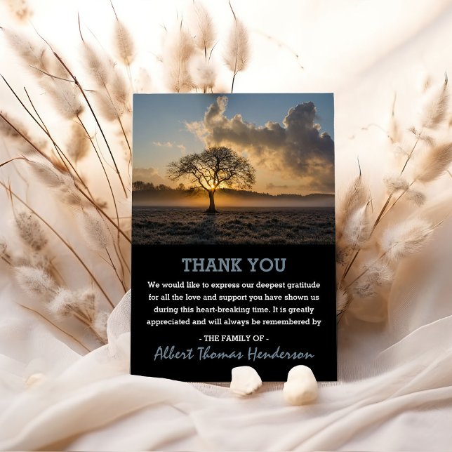 Lone Tree Tack | Begravningsfoto Kort (Skapare uppladdad)