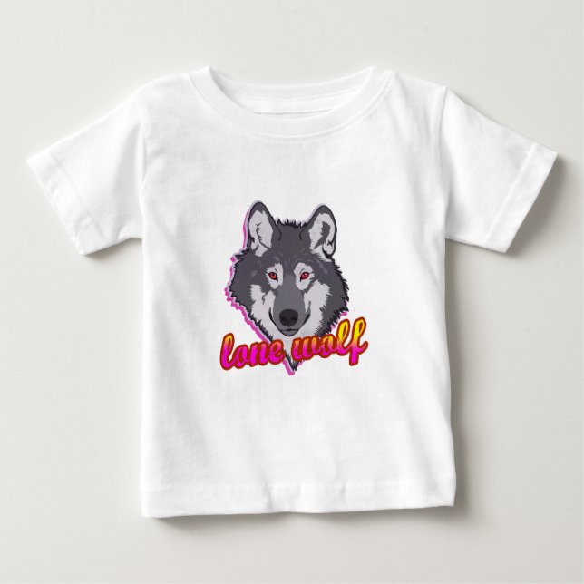 Lone varg, 80-talstil! tee (Framsida)