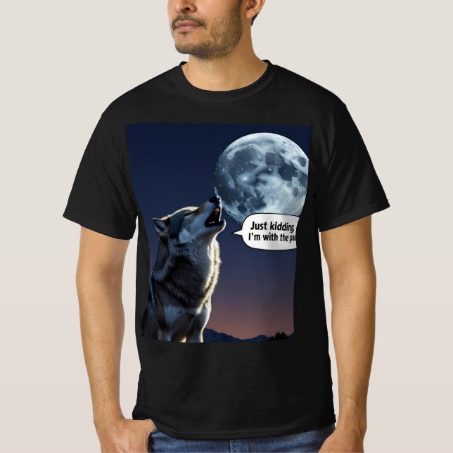 Lone-Varg, bara sparsam: Lönsam Varg-grafik T Shirt (Framsida)