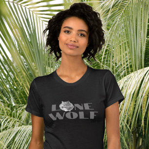 "Lone Varg" eller Ditt meddelande, Stora Grått-tex T Shirt