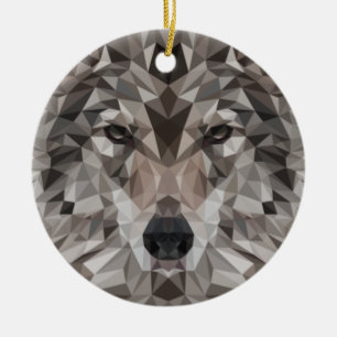 Lone Varg Geometric Porträtt Julgransprydnad Keramik