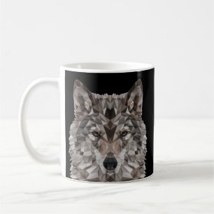 Lone Varg Geometric Porträtt Kaffemugg