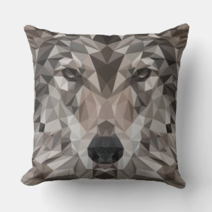Lone Varg Geometric Porträtt Kudde