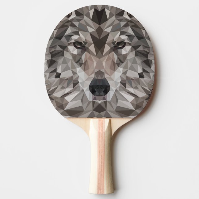 Lone Varg Geometric Porträtt Pingisracket (Framsidan)