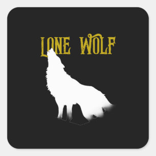 Lone Varg manale Sigma Modern Minimalist Fyrkantigt Klistermärke