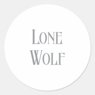 Lone Varg manale Sigma Modern Minimalist Runt Klistermärke