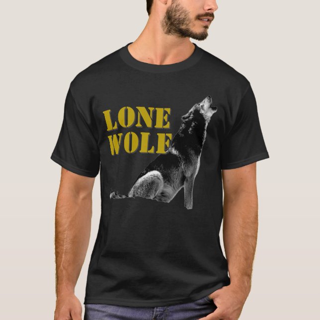 Lone Varg manale Sigma Modern Minimalist T Shirt (Framsida)