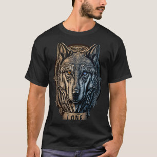 Lone Varg Måne Howling Varg Pack Head Vargar Howl T Shirt