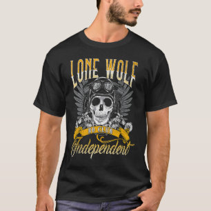 Lone Varg No Klubb Oberoende Motorcycle Biker Sk T Shirt