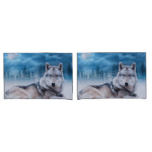 Lone Varg/Vargar Varg Måne Moonlight Wildlife