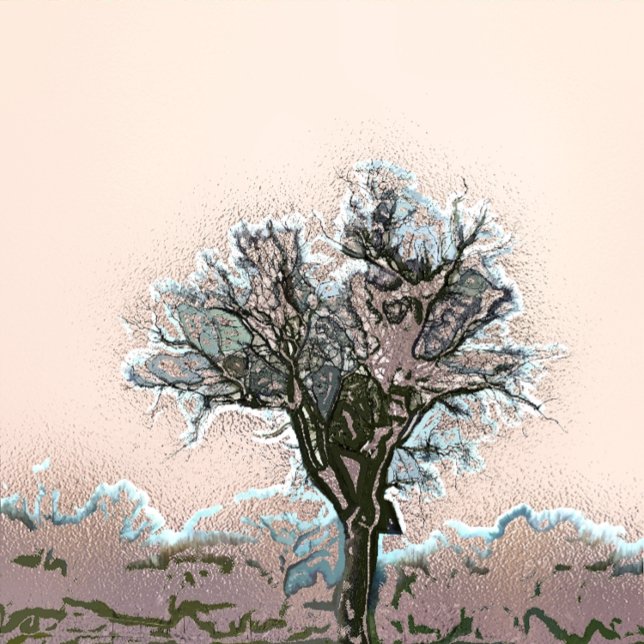 LONE WINTER TRÄD FOTOTRYCK (Skapare uppladdad)