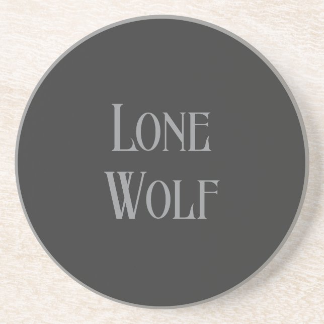 Lone Wolf Male Sigma Modern Minimalist Underlägg (Framsidan)