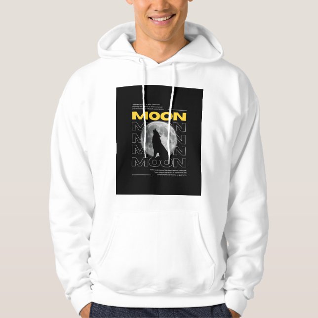 Lone Wolf Moonlight Custom Tröja Hoodie (Framsida)