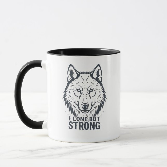 Lone Wolf Strength and Resilience Mugg (Vänster)