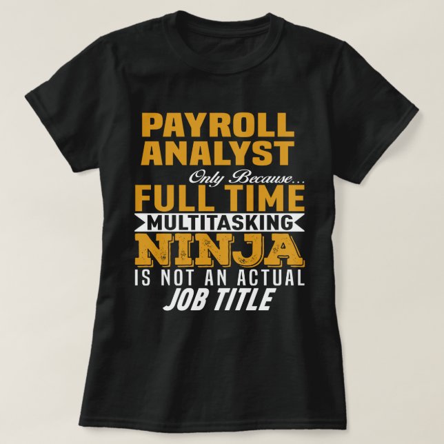 Löneanalytiker T Shirt (Design framsida)