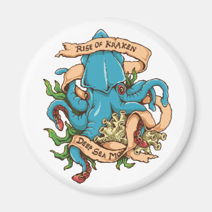 Löneförhöjning av den Kraken monsterbläckfiske Magnet