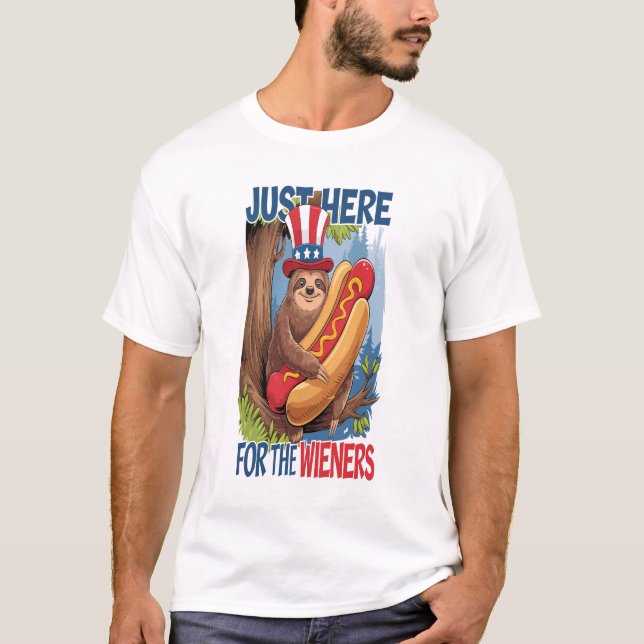 Lönehund 4 juli grillfest t shirt (Framsida)