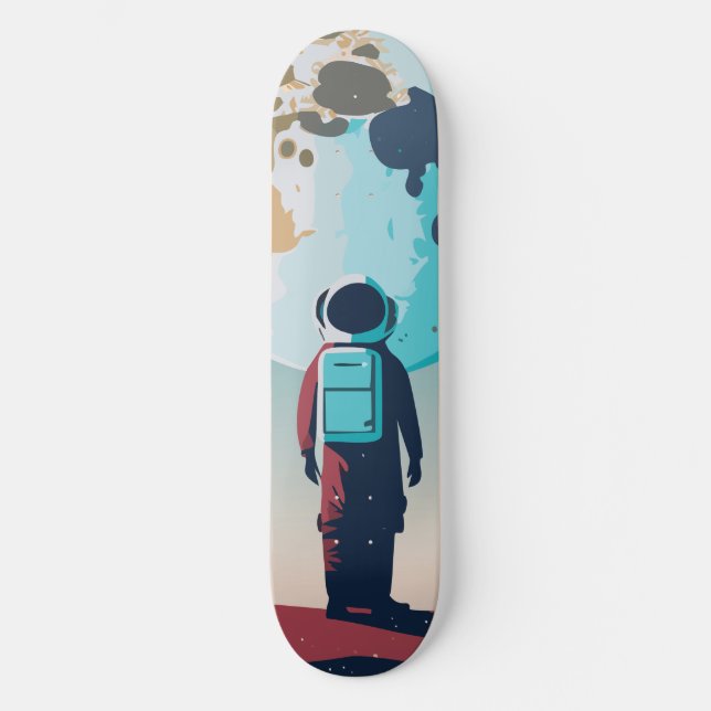 Lonely Astronaut Mini Skateboard Bräda 18,5 Cm (Framsida)
